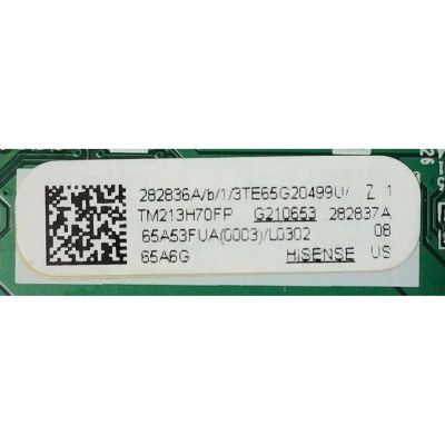 MAIN PARA TV HISENSE NUMERO DE PARTE 282836 / RSAG7.820.10638/ROH / 282837 / 3TE65G20499U / TM213H70FP / PANEL HD650Y1U72-T0L2\GM\CKD3A\ROH / NUMERO DE DISPLAY HV650QUB-F70 / MODELO 65A6G 65A53FUA (0003) / 65A6G - Imagen 2